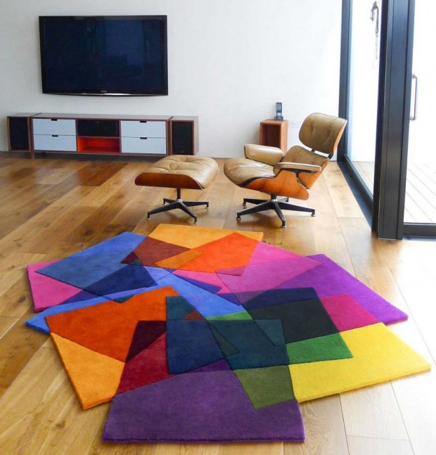 Pieces of Color Block Rug