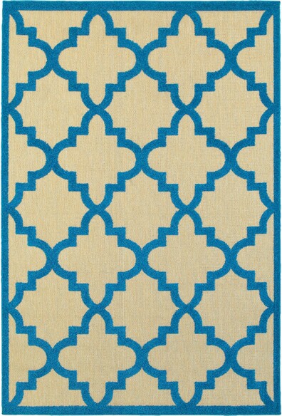 Oriental Weavers Cayman 660L9 Sand and  Blue