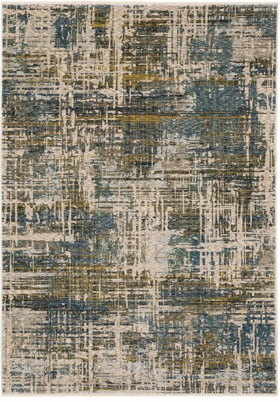 Oriental Weavers Hayden HAY05 Blue and  Gold