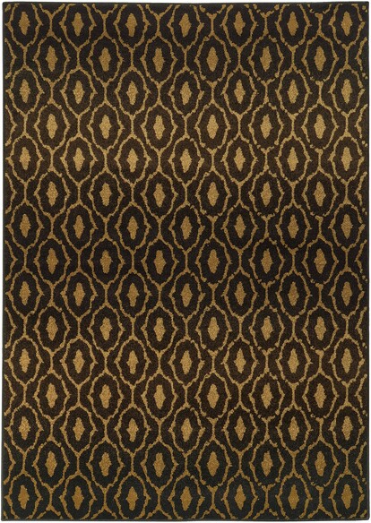 Oriental Weavers Parker 5845B Black and  Beige