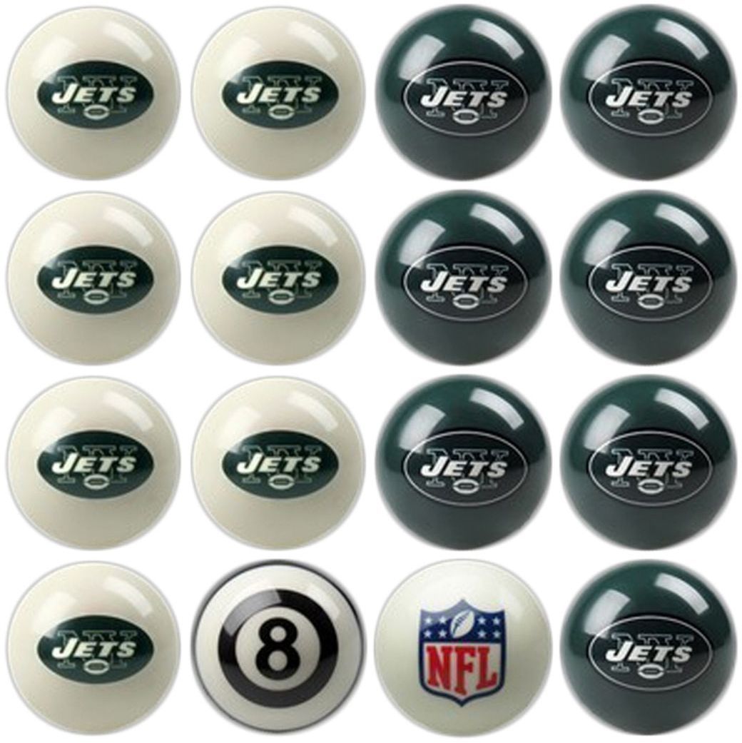 NFL NEW YORK JETS HOME VS AWAY BILLIARD BALL SET 50-1112 Area Rug