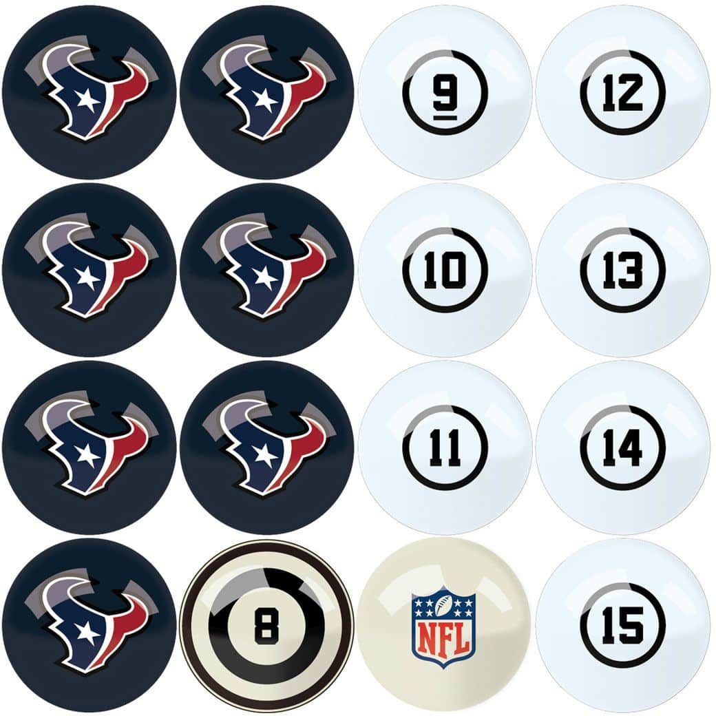 IMPERIAL Houston Texans Billiard Balls With Numbers IMP 626-1034 - The Home  Depot