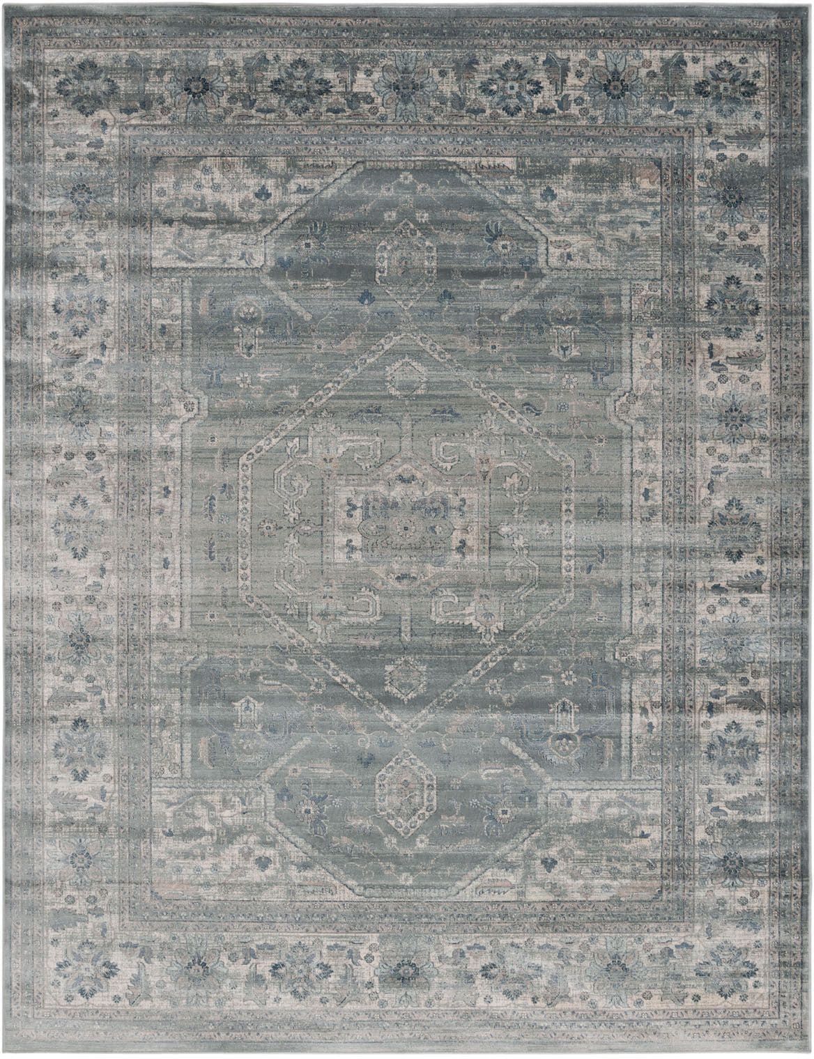 Vintage Vtg143 Power Loomed Area Rug - Light Grey - 3'3x4'7 - Safavieh :  Target