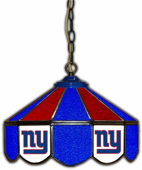 NFL NEW YORK GIANTS 14 GLASS PUB LAMP 133-1013
