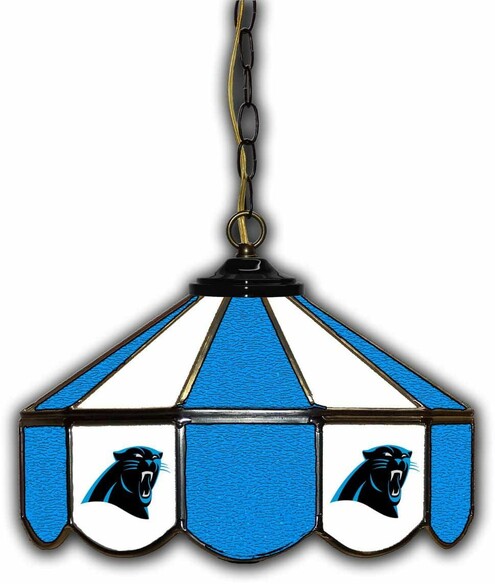 NFL CAROLINA PANTHERS 14 GLASS PUB LAMP 133-1017