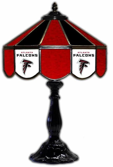 NFL ATLANTA FALCONS 21 GLASS TABLE LAMP 159-1030