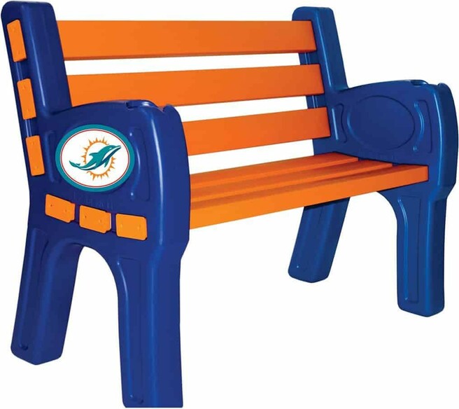 NFL MIAMI DOLPHINS PARK BENCH 188-1008