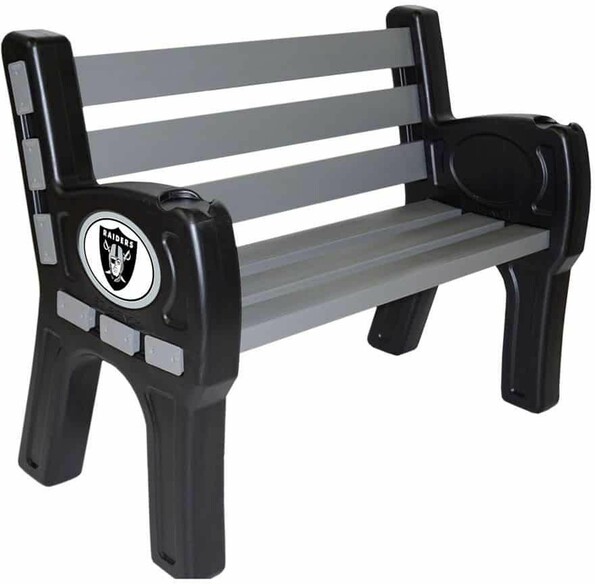 NFL OAKLAND RAIDERS PARK BENCH 188-1010