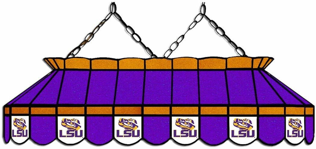 COLLEGE LOUISIANA STATE UNIVERSITY 40 GLASS LAMP 333-3105