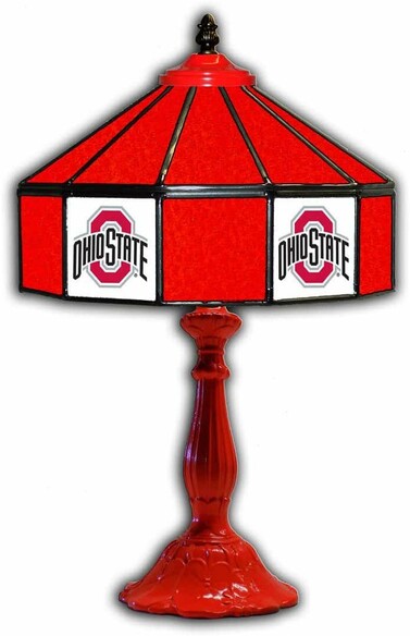 COLLEGE OHIO STATE 21 GLASS TABLE LAMP 359-3015
