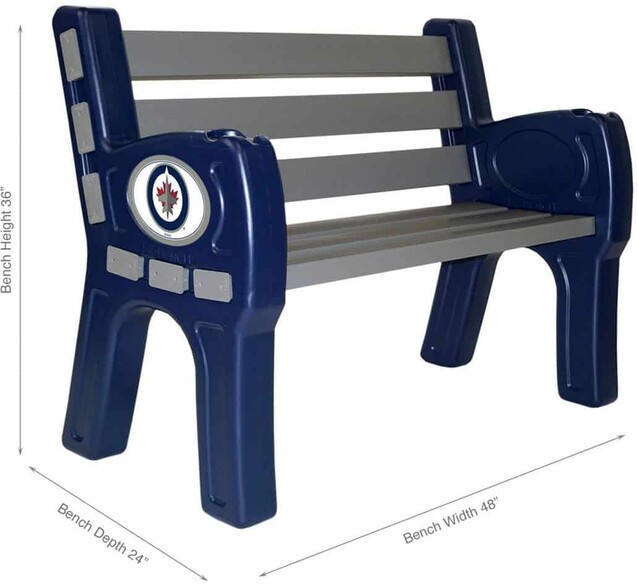 NHL WINNIPEG JETS PARK BENCH 488-4007