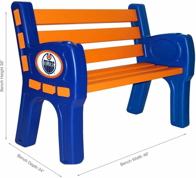 NHL EDMONTON OILERS PARK BENCH 488-4013