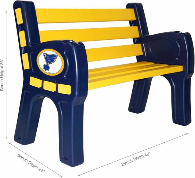 NHL ST. LOUIS BLUES PARK BENCH 488-4028