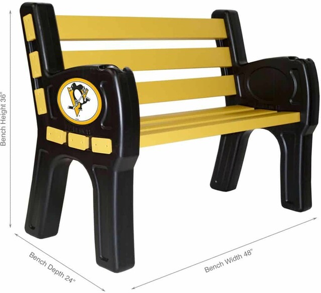 NHL PITTSBURGH PENGUINS PARK BENCH 488-4031