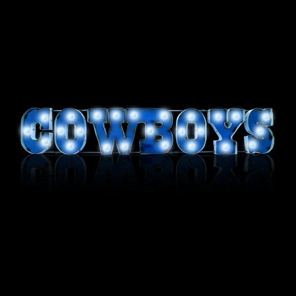 NFL Dallas Cowboys Lighted Recycled Metal Sign 546-1002