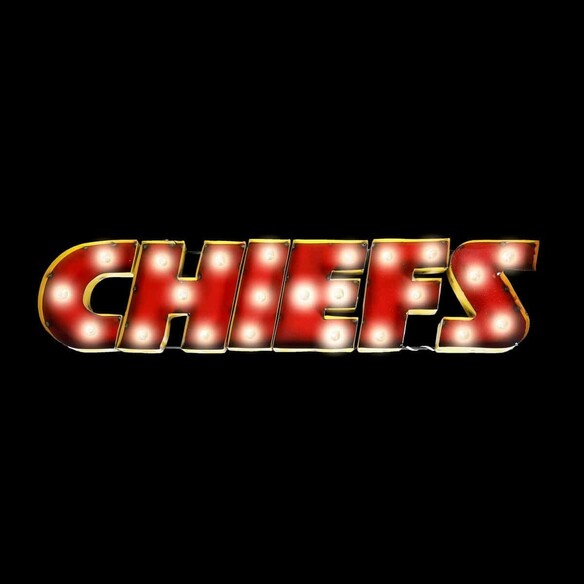 NFL KANSAS CITY CHIEFS Lighted Recycled Metal Sign 546-1006