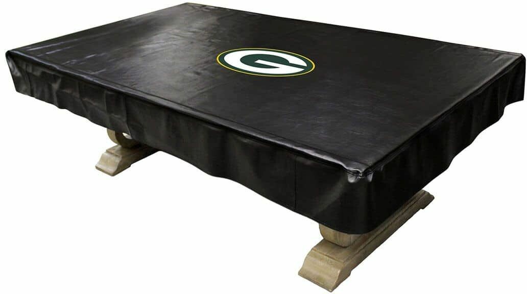 NFL GREEN BAY PACKERS 8' DELUXE POOL TABLE COVER 80-1001