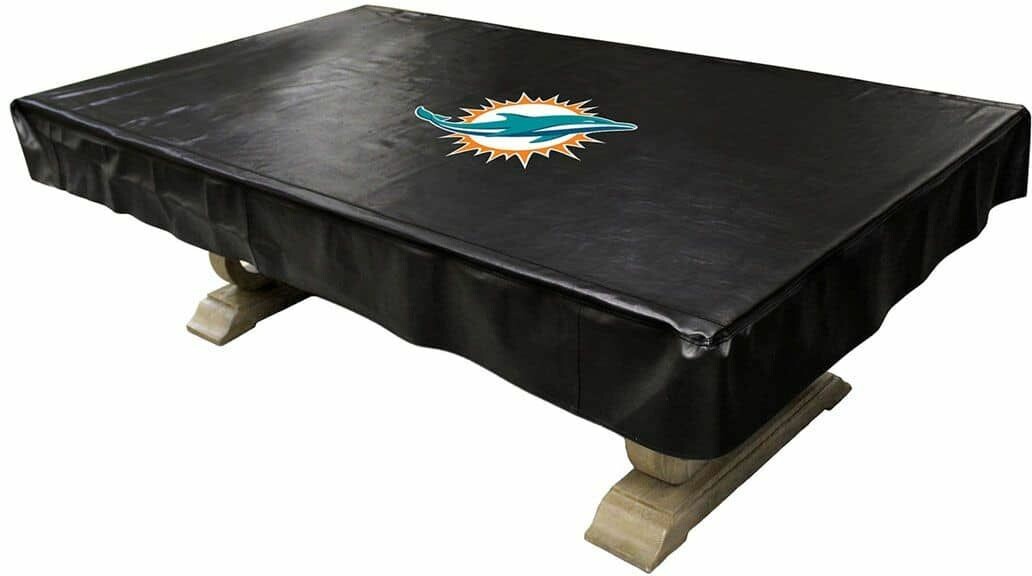 NFL MIAMI DOLPHINS 8' DELUXE POOL TABLE COVER 80-1008