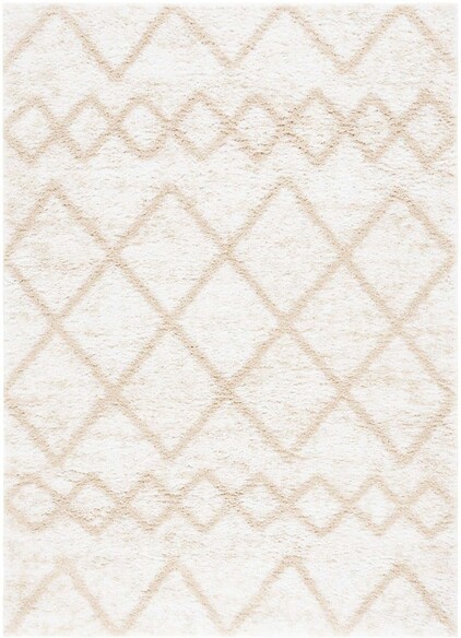 Safavieh Berber Shag BER572A Ivory and Beige