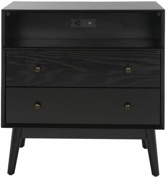 SCULLY 2DRW 1SHLF CHEST W/USB