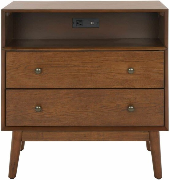 SCULLY 2DRW 1SHLF CHEST W/USB