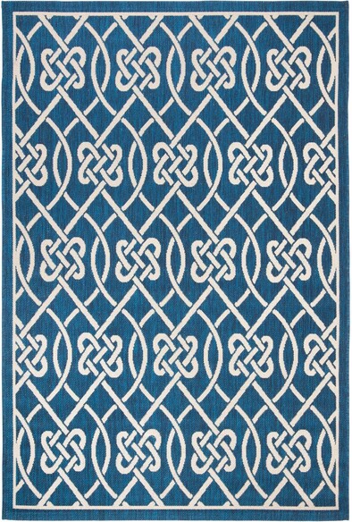 Safavieh Courtyard CY6302258 Navy and Light Beige