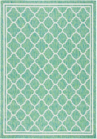 Safavieh Courtyard CY891855721 Green and Ivory