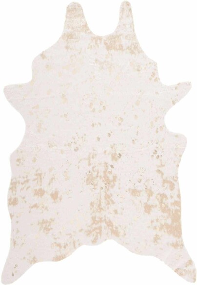 Safavieh Faux Cow Hide FCH207D Beige and Gold