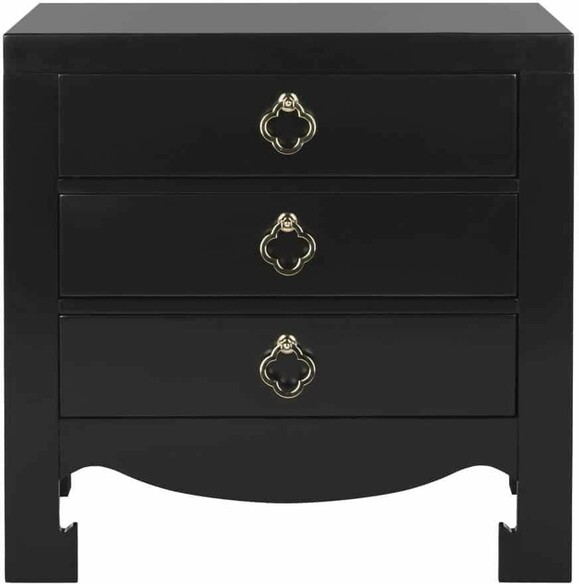 NERO 3 DRAWER NIGHTSTAND