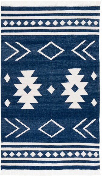 Safavieh Kilim KLM764N Navy and Ivory