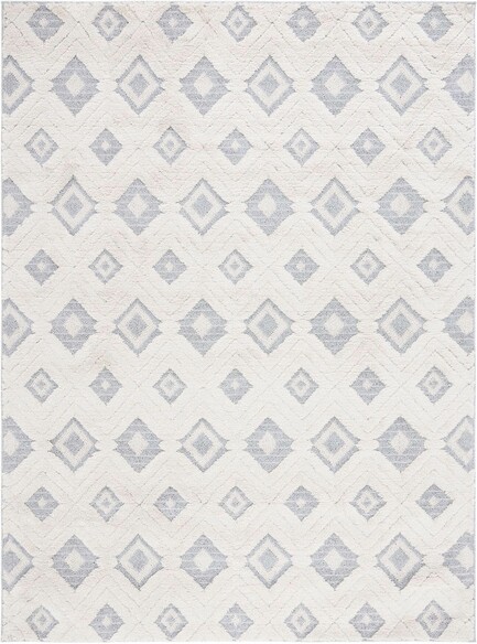 Safavieh Lucia Shag LCS0728A White and Light Grey