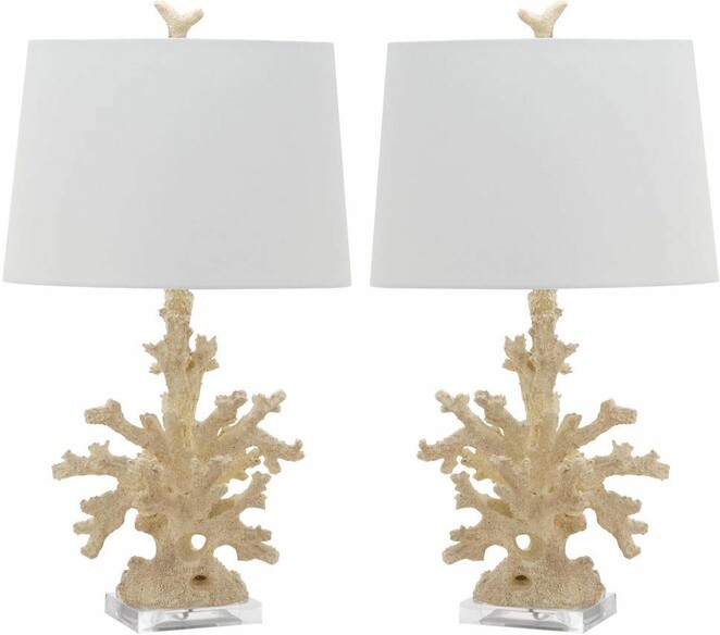 FAUX CORAL BRANCH TABLE LAMP