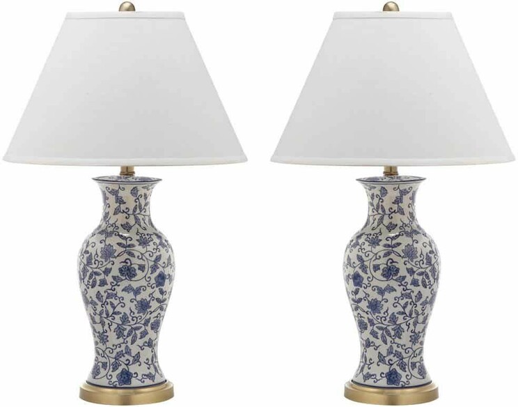 BEIJING FLORAL URN TABLE LAMP