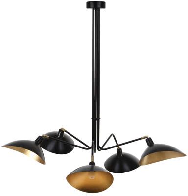 Lettie 5 Light Gold Leaf Detail 49 Inch Dia Pendant