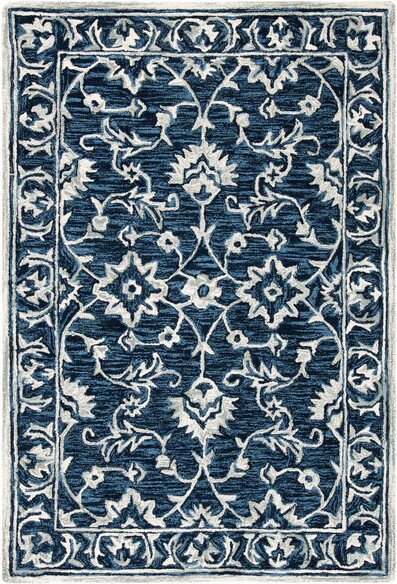 Safavieh MicroLoop MLP160N Navy and Taupe