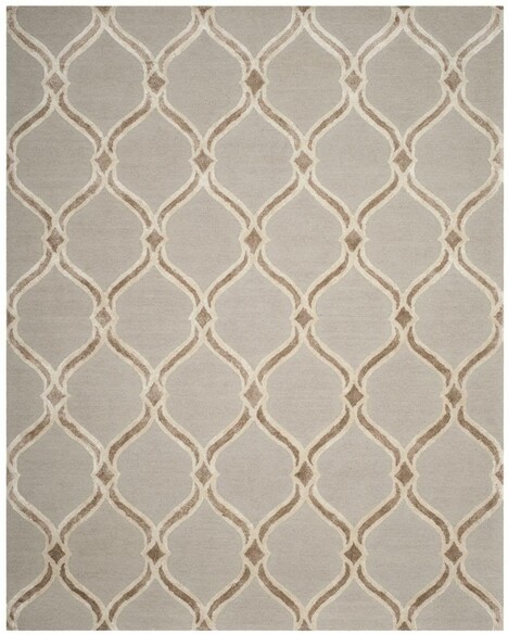 Safavieh Manchester MNH540B Taupe and Ivory