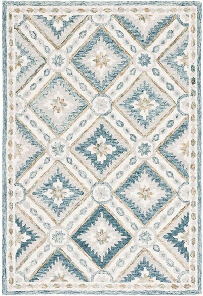 Safavieh Martha Stewart MSR4652M Blue and Ivory