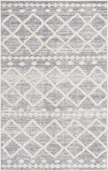 Safavieh Martha Stewart Lucia Shag MSRS0750F Grey and Ivory