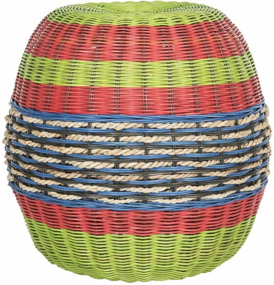 NIKOS WICKER BARREL STOOL