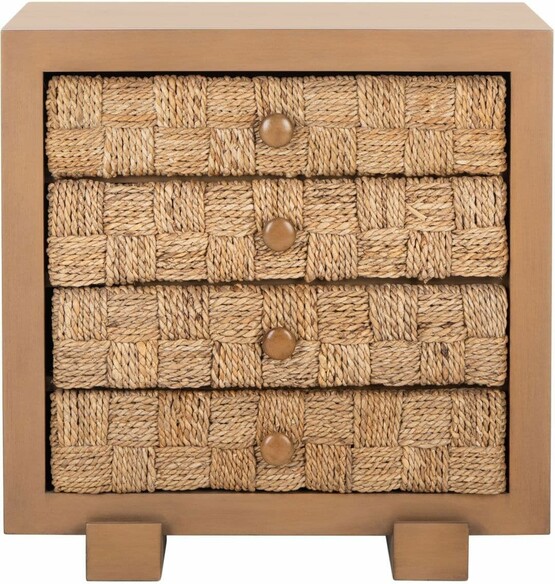 ROSARIO WOVEN WOOD NIGHTSTAND