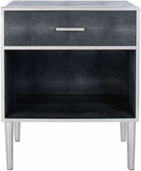 TAMMY FAUX SHAGREEN NIGHTSTAND