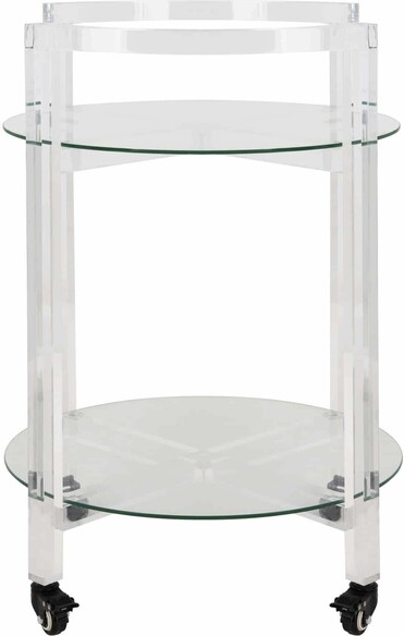 JULES 2 TIER ACRYLIC BAR CART