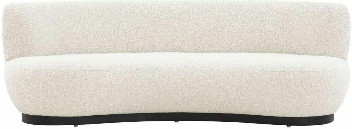 STEVIE BOUCLE CURVED BACK SOFA