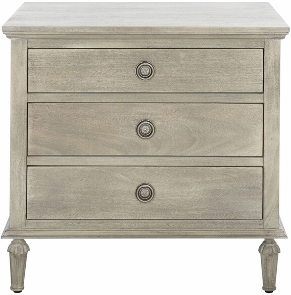 LISABET 3 DRAWER WD NIGHTSTAND