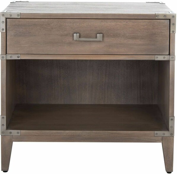 NISHA 1 DRAWER WOOD NIGHTSTAND