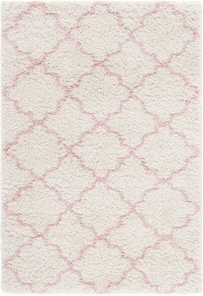 Safavieh Hudson Shag SGH282P Ivory and Pink