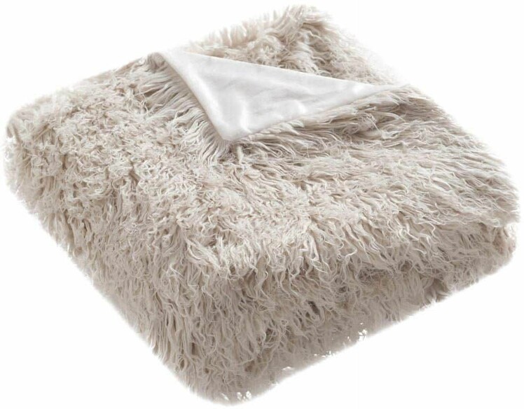 FAUX SHEEPSKIN THROW