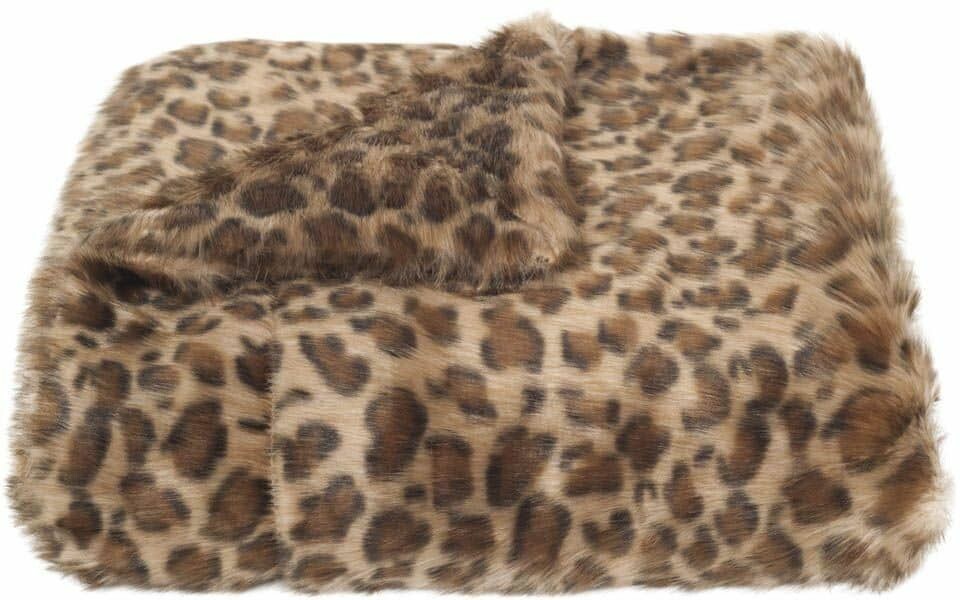 LEOPARD PRINT THROW