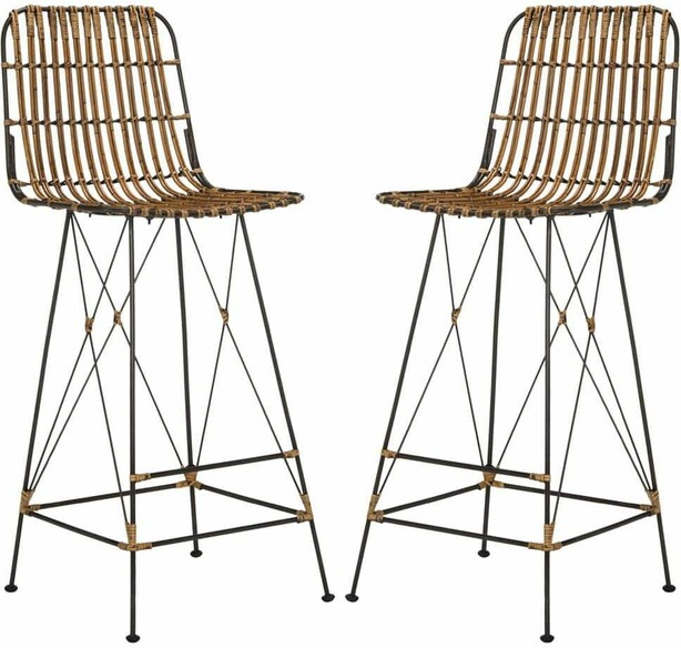 MINERVA WICKER BAR STOOL