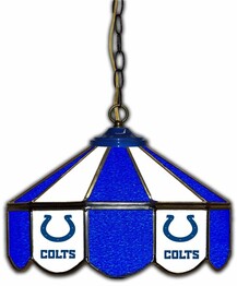 NFL INDIANAPOLIS COLTS 14 GLASS PUB LAMP 133-1022